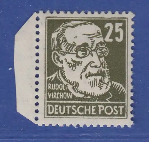 DDR 1953 Köpfe II 25Pfg Virchow Mi.-Nr. 334 zXI ** gpr.