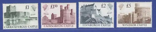 Großbritannien 1988 Freimarken: Britische Burgen Mi.-Nr. 1174-1177 Satz **