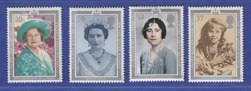 Großbritannien 1990 90. Geburtstag Queen Elizabeth Mi.-Nr. 1275-1278 Satz ** 