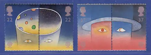 Großbritannien 1991 Europa: Europäische Weltraumfahrt Mi.-Nr. 1337-1340 Satz ** 