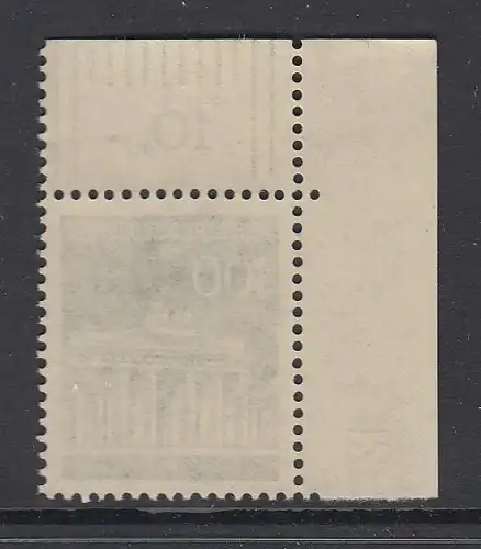 Bund 100 Pfennig Brandenburger Tor Mi.-Nr 510 Eckrandstück mit DZ 12 **