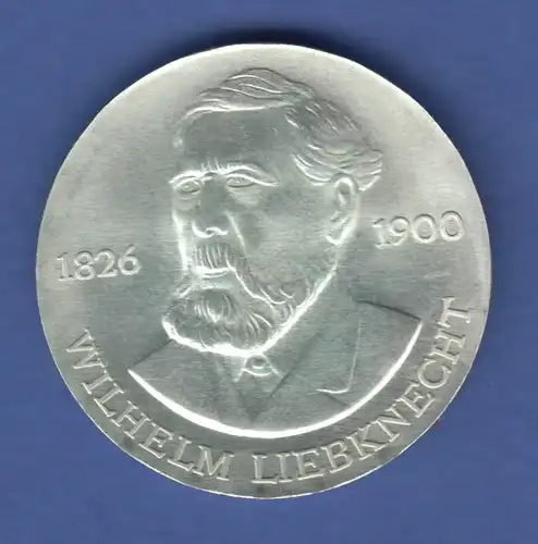 DDR 20 Mark Gedenkmünze 1976 Wilhelm Liebknecht stempelglanz stg 