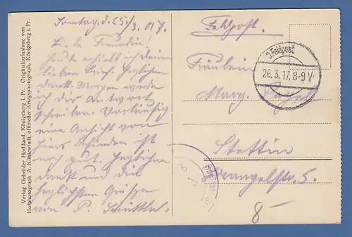 AK Litauen Vilnius Strassenszene Ostra Brama 1917 per Feldpost gelaufen