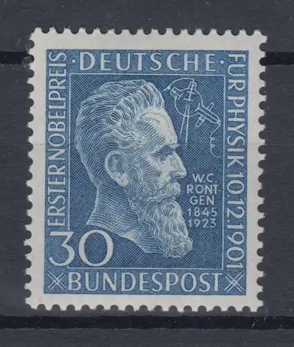 Bundesrepublik 1951 Wilhelm Conrad Röntgen Mi.-Nr. 147 **