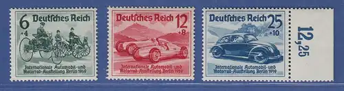 Deutsches Reich 1939 Automobil-Ausstellung Mi.-Nr. 686-688 Satz postfrisch **