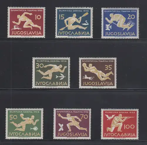 Jugoslawien 1956 Olympische Spiele Mi.-Nr. 804-811 Satz kpl. postfrisch **