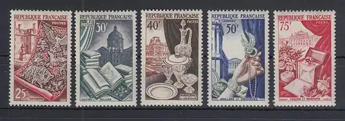 Frankreich 1954 Freimarken Exportindustrie Mi.-Nr. 996-1000 Satz 5 Werte **