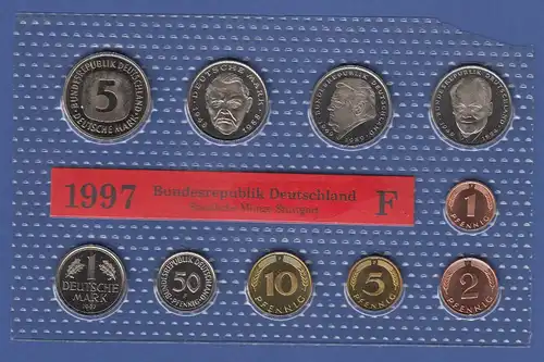 Bundesrepublik DM-Kursmünzensatz 1997 F stempelglanz