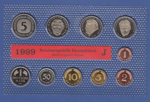 Bundesrepublik DM-Kursmünzensatz 1999 J stempelglanz