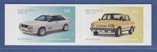 Bundesrepublik 2018 Audi quattro und Wartburg 1.3 selbstklebend Satz **