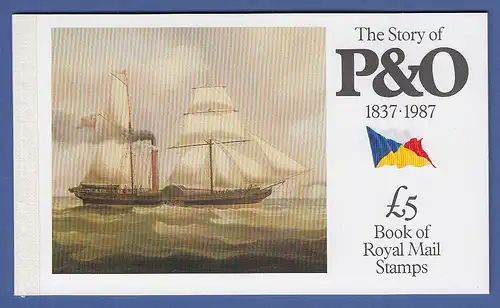 Großbritannien 1987 Prestige-Markenheftchen The Story of P&O 1837-1987 MH 80