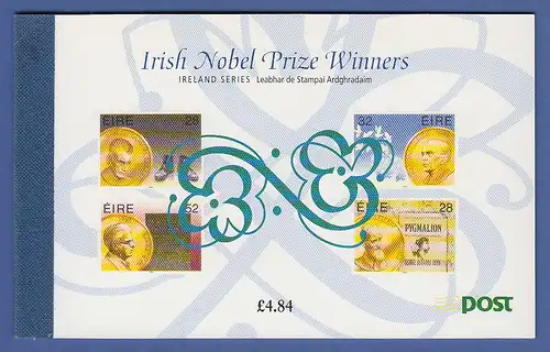 Irland 1994 Prestige-Markenheftchen Nobelpreisträger Mi.-Nr. MH 27 **