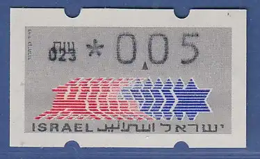 Israel Klüssendorf ATM Dauerausgabe 1.Papier, mit Aut.-Nr. 023,  Mi.-Nr. 3.1.23