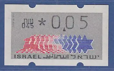 Israel Klüssendorf ATM Dauerausgabe 1.Papier, mit Aut.-Nr. 045,  Mi.-Nr. 3.1.45