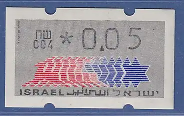 Israel Klüssendorf ATM Dauerausgabe 1.Papier, mit Aut.-Nr. 004,  Mi.-Nr. 3.1.4