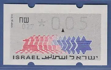 Israel Klüssendorf ATM Dauerausgabe 2.Papier, mit Aut.-Nr. 027,  Mi.-Nr. 3.2.27