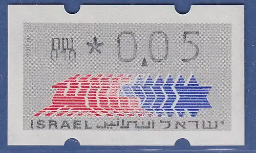 Israel Klüssendorf ATM Dauerausgabe 4.Papier, mit Aut.-Nr. 010,  Mi.-Nr. 3.4.10