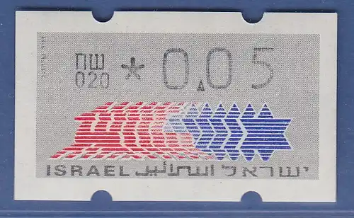 Israel Klüssendorf ATM Dauerausgabe 4.Papier, mit Aut.-Nr. 020,  Mi.-Nr. 3.4.20