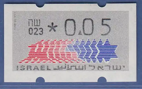 Israel Klüssendorf ATM Dauerausgabe 4.Papier, mit Aut.-Nr. 023,  Mi.-Nr. 3.4.23