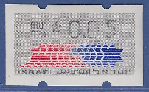 Israel Klüssendorf ATM Dauerausgabe 4.Papier, mit Aut.-Nr. 024,  Mi.-Nr. 3.4.24