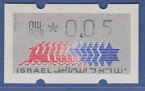 Israel Klüssendorf ATM Dauerausgabe 4.Papier, mit Aut.-Nr. 029,  Mi.-Nr. 3.4.29