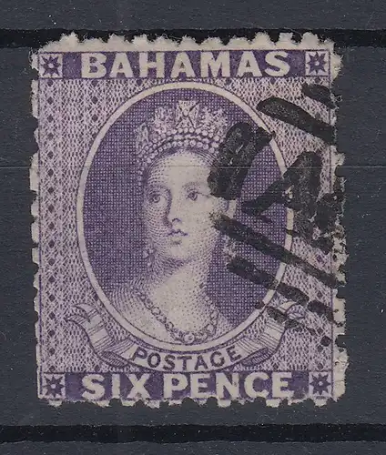 Bahamas 1863 Königin Viktoria Mi.-Nr. 7 A sauber gebraucht