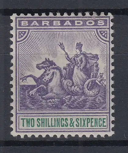 Barbados 1903 kleines Kolonialsiegel Mi.-Nr. 52 sauber ungebraucht 