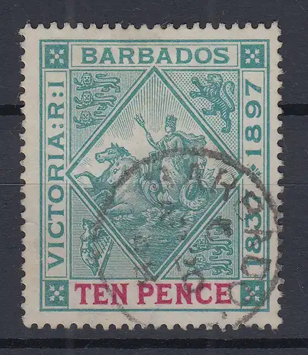 Barbados 1897 60 Jahre Regentschaft Queen Victoria Mi.-Nr. 60x sauber gebraucht 