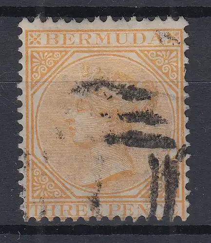 Bermuda 1873 Queen Victoria Mi.-Nr. 3Aa sauber gebraucht 