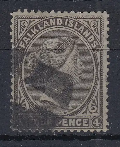 Falklandinseln 1879 Queen Victoria Mi.-Nr. 2 sauber gestempelt