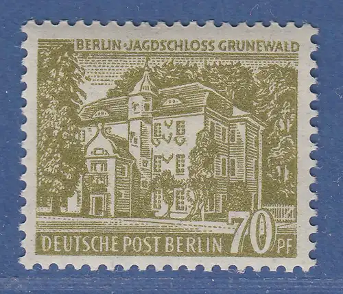 Berlin 1954 Bauten-Ergänzungswert 70Pfg Schloss Grunewald Mi.-Nr. 123 **