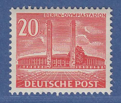 Berlin 1953 Bauten-Ergänzungswert 20Pfg Olympiastadion Mi.-Nr. 113 **