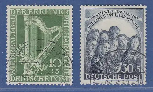 Berlin 1950 Berliner Philharmoniker Mi.-Nr. 72-73 Satz 2 Werte 10 und 30 Pfg O