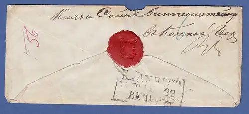 Brief aus Paris 1850 gel. an Prince Pierre de SAYN-WITTGENSTEIN , Russland