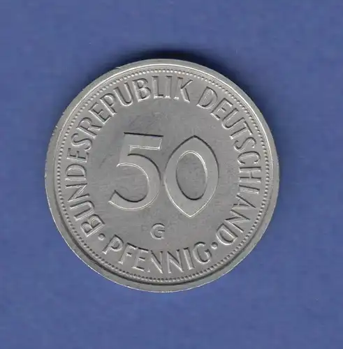 Bundesrepublik 50Pfg-Kursmünze 1989 G
