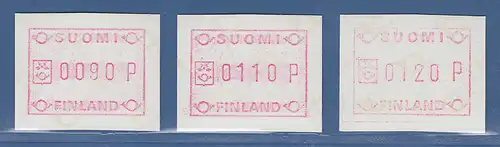 Finnland 1982 FRAMA-ATM Mi.-Nr. 1 Tastensatz S1 Satz 90-110-120 **  ZT 2b