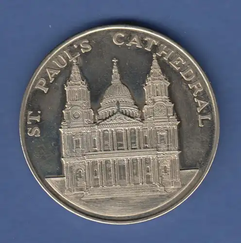 Große neuzeitl. Medaille Sir Christopher Wren (1632-1723), St Pauls Cathedral