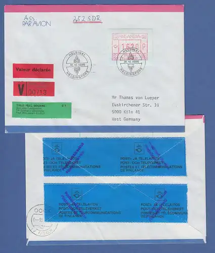 Finnland FRAMA-Sonder-ATM FINLANDIA`88 Wert 1620 von VS auf Auslands-Wert-FDC