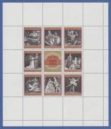 Österreich 1969 Zusammendruckbogen Wiener Staatsoper Mi.-Nr. 1294-1301 **