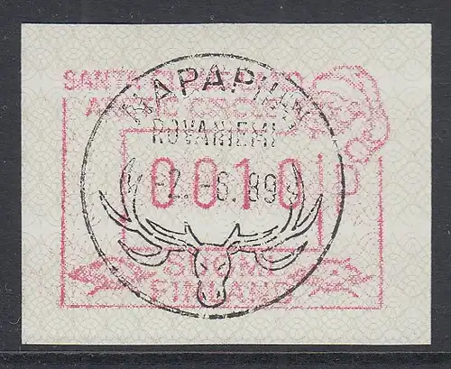 Finnland 1989 FRAMA-ATM SANTA CLAUS LAND Mi.-Nr. 6 Einzelwert 0010 gestempelt