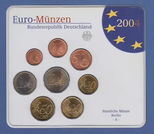 Bundesrepublik EURO-Kursmünzensatz 2004 A Normalausführung stempelglanz