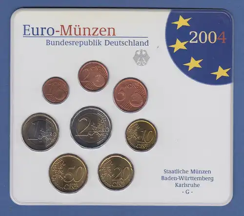 Bundesrepublik EURO-Kursmünzensatz 2004 G Normalausführung stempelglanz