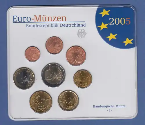 Bundesrepublik EURO-Kursmünzensatz 2005 J Normalausführung stempelglanz