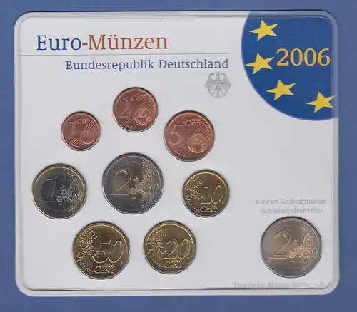 Bundesrepublik EURO-Kursmünzensatz 2006 A Normalausführung stempelglanz