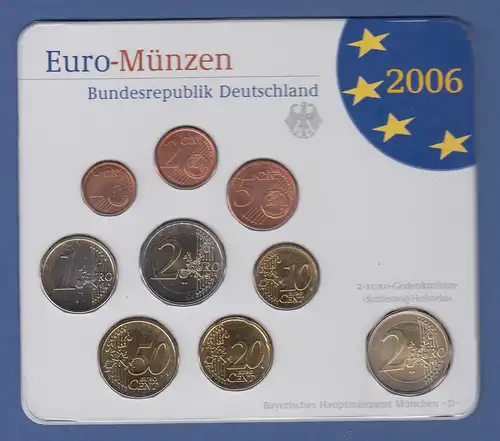 Bundesrepublik EURO-Kursmünzensatz 2006 D Normalausführung stempelglanz