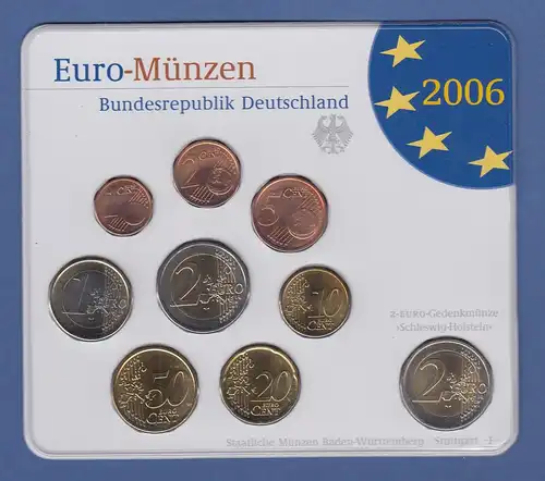 Bundesrepublik EURO-Kursmünzensatz 2006 F Normalausführung stempelglanz