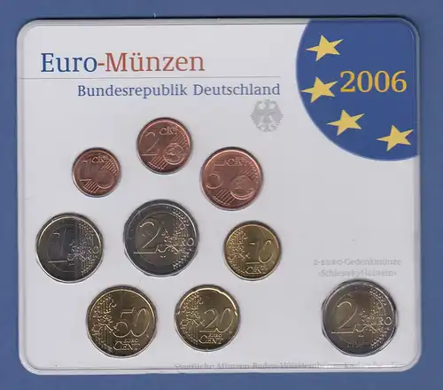 Bundesrepublik EURO-Kursmünzensatz 2006 G Normalausführung stempelglanz