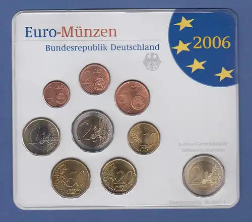 Bundesrepublik EURO-Kursmünzensatz 2006 J Normalausführung stempelglanz