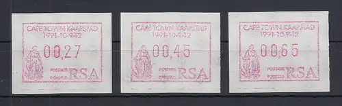 Südafrika Sonder-ATM KAAPSTAD aus OA Mi.-Nr. 10.2 Portosatz 27-45-65 ** SELTEN !