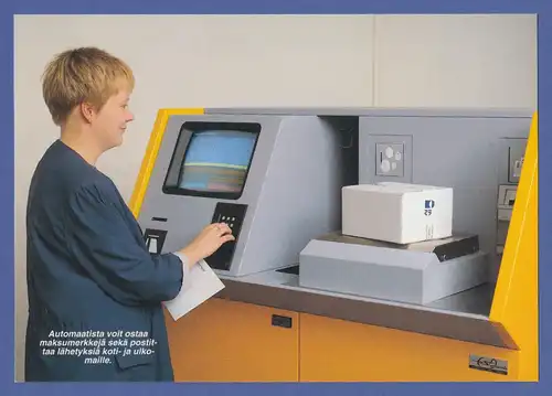 Finnland Dassault-ATM schönes offiz. Foto des Automaten d. Fa. Inter-Marketing